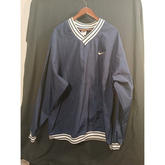 90's Vintage Nike Blue Windbreaker Jacket Size XXL - Picture 2 of 9